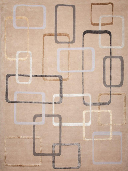 Square 9X12 Wool/Silk